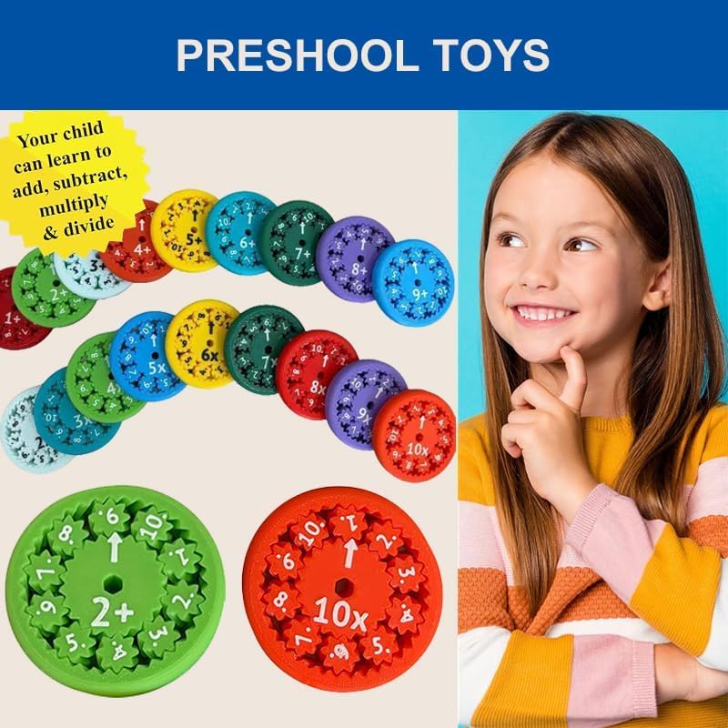 Math Fidget Spinner ( Pack Of 4 )