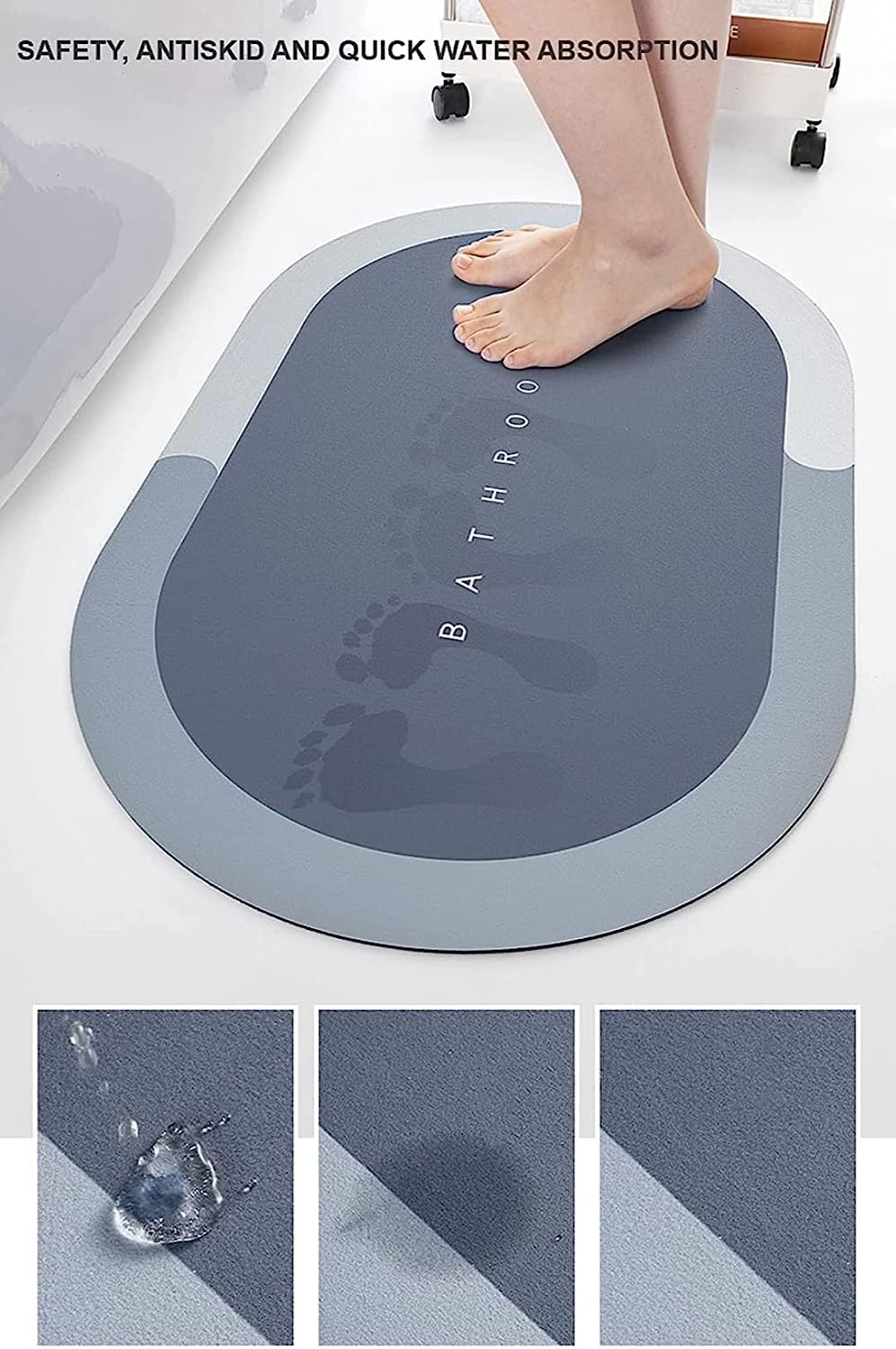 Super Water Absorbent Bathroom Doormat ( Buy 1 Get 1 Free )