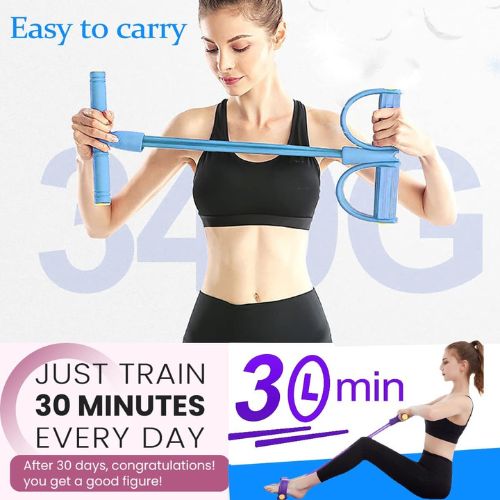 ๐ Resistance Band 4-Tube Yoga Pedal Puller