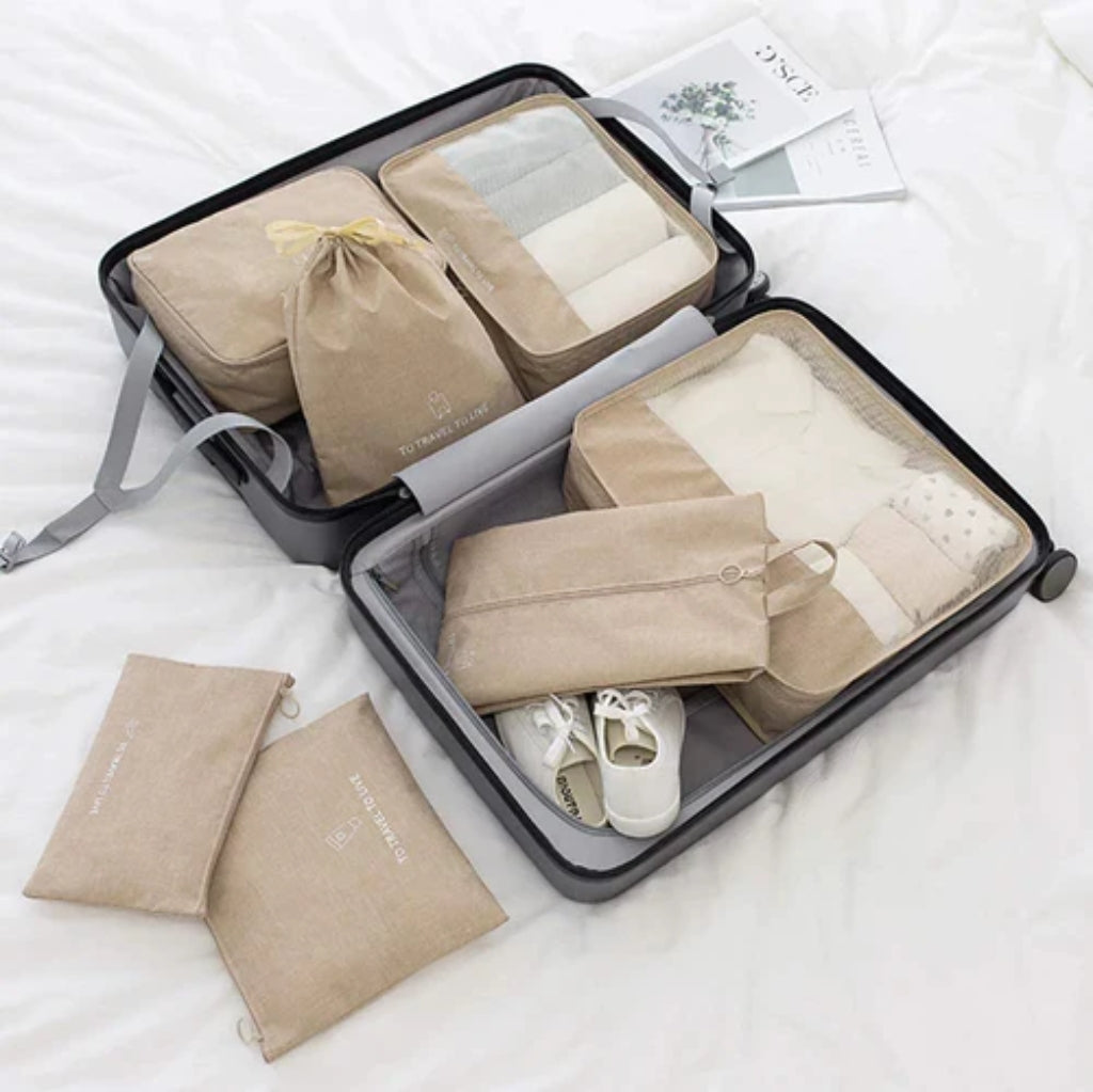 ✈6 Pieces Portable Luggage Packing Cubes🧳